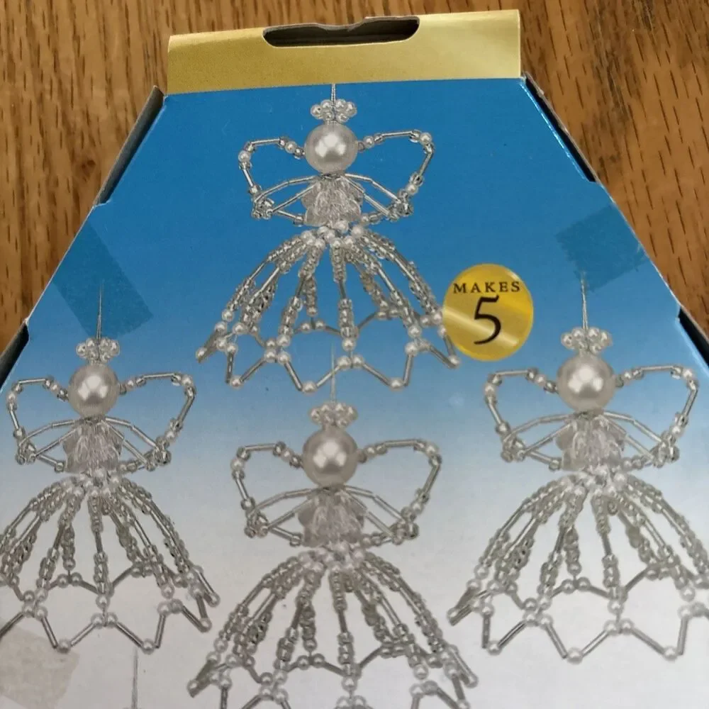 Vtg.CCA Angel sensations Crystal Angel of joy bead kit. New original packaging.￼